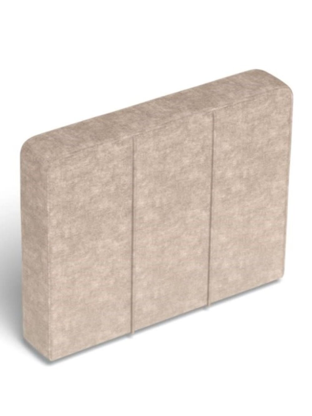 Lovesac Side Cover: Taupe Padded Velvet